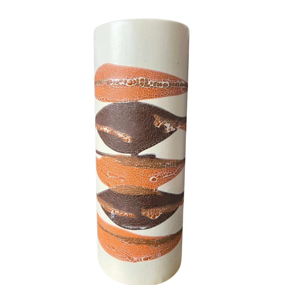 1970s Royal Haeger Earth Leaf Wrap Vase Vintage